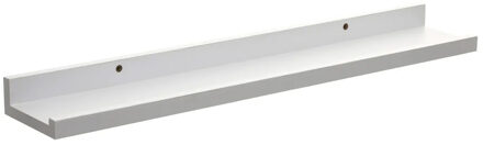 5five Foto wandplank Fixy?- wit - eiken hout look - 58 x 10 x 4 cm