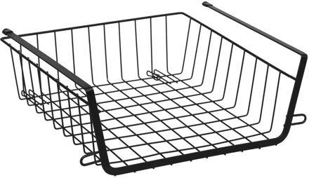 5five Hangmand voor kast - metaal - 31 x 31 x 12 cm - zwart - kastmandje - opbergers