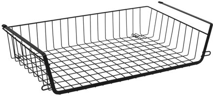 5five Hangmand voor kast - metaal - 51 x 30 x 11 cm - zwart - kastmandje - opbergers