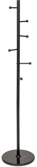 5five Kapstok Blackmarble - zwart - metaal/steen - staand - 6 haken op verschillende hoogtes - 173 c