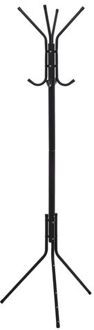 5five Kapstok - Zwart - Metaal - 8 ophanghaken - 51 x 44 x 171 cm - Kapstokken