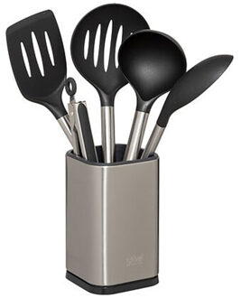 5five Keukengerei - 5-delig - bakspatel - zilver - rvs - 36 cm
