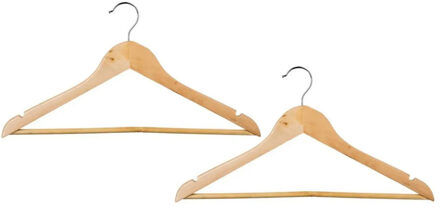 5five Kledinghangers - 12x - hout - 44 x 23 cm?- kleerhangers