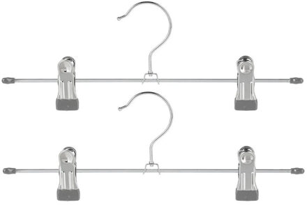 5five Kledinghangers - 6x - metaal - 30 x 11 cm - kledingkast/kleerhangers