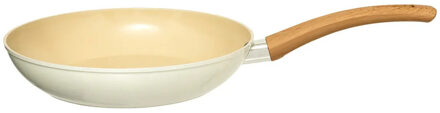 5five Koekenpan Harmony - Alle warmtebronnen - Beige - Dia 24 cm - handvat bakeliet - aluminium