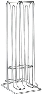 5five Koffie cup/capsule houder/dispenser zilver - 32 cups - metaal - standard