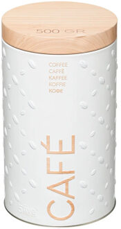 5five Koffie voorraadbus/bewaarblik - metaal - 19 x 11 cm - 500 gram