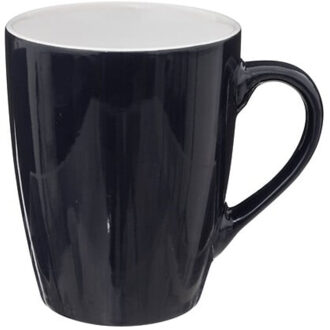 5five Koffiemokken Colorama - 1x stuks - Keramiek - blauw - 380 ml - 9 x 11 cm