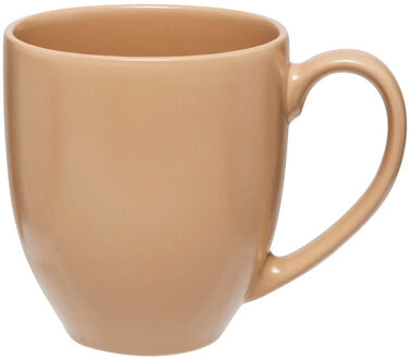 5five Koffiemokken Venice - 1x stuks - Keramiek - beige - 480 ml - 9 x 11 cm