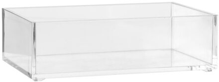 5five Make-up houder box - 16 x 9.5 x 5 cm - transparant kunststof - Organizer bakjes