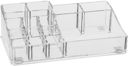 5five Make-up organizer 14 vakken rechthoek 22,5 x 7 cm van kunststof