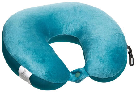 5five Nekkussen Fluweel - blauw - met ophangclip - polyester - reiskussen voor onderweg