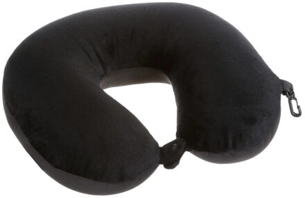 5five Nekkussen Fluweel - zwart - met ophangclip - polyester - reiskussen - Nekkussens