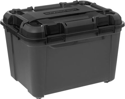5five Opberg box - zwart - 160 liter - 76 x 53 x 58cm - met deksel - waterdicht