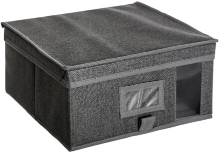 5five Opberghoes/beschermhoes - kleding/schoenen - grijs - 30 x 30 x 15 cm