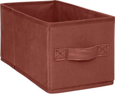 5five Opbergmand/kastmand - 7 liter - bordeaux rood - 15 x 31 x 15 cm
