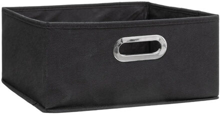 5five Opbergmand/kastmand - donkergrijs - linnen - 14 liter - 31 x 31 x 15 cm - Opbergbox - Vakkenkast