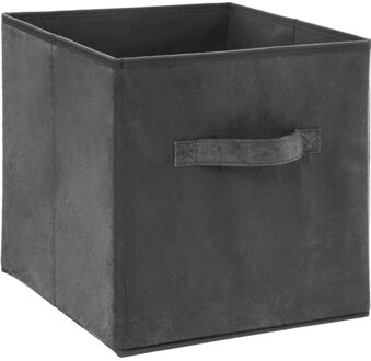 5five Opbergmand/kastmand - grijs - 29 liter - 31 x 31 x 31 cm - Opbergboxen - Vakkenkast manden