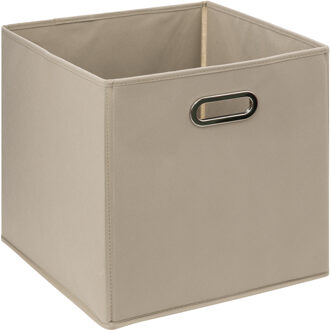 5five Opbergmand/kastmandje - Taupe - 31 x 31 x 31 cm - 29 liter - Vakkenkast manden - Stof