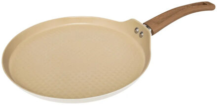 5five Pannekoekenpan Harmony - Alle warmtebronnen - Beige - Dia 26 cm - handvat bakeliet - aluminium