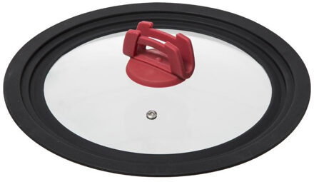 5five Pannendeksel - universeel - glas - met siliconen rand - voor pannen 22/24/26 cm