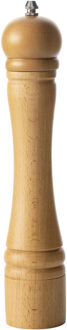 5five Pepermolen/zoutmolen van hout - beige - 30 cm - Pepermaler/zoutmaler
