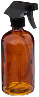 5five Plantenspuit met een inhoud van 450 ml - glas - transparant bruin - verstuiver kop - 21 cm