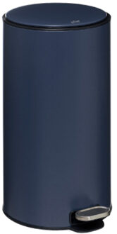 5five Prullenbak|pedaalemmer - donkerblauw - metaal - 30 liter - 62 cm