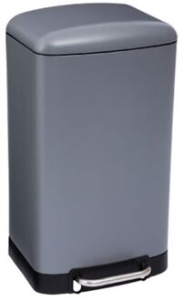 5five Prullenbak|pedaalemmer - grijs - metaal - 30 liter - 34 x 61 cm