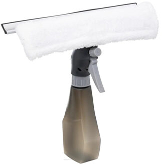 5five Raam wassen spray met spons en trekker multi tool - kunststof - 26 x 24 cm - schoonmaken - Raamwissers Multikleur