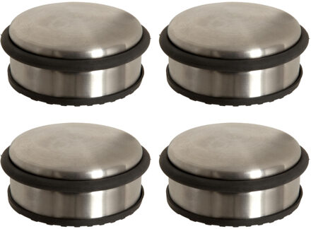 5five Ronde deurstopper - 5x - 10 x 4,5 cm - van metaal - Deurstop gewicht - 930 gr