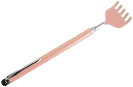 5five Rugkrabber - uitschuifbaar - roze - harkje - massage krabber - metaal