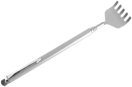 5five Rugkrabber - uitschuifbaar - zilver - harkje - massage krabber - metaal