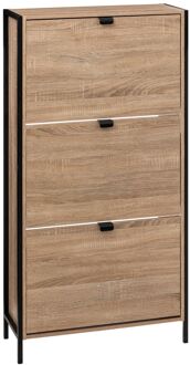 5five Schoenenkast Aliaj 3 Lades 24x63x122 Cm 18 Paar - Bruin