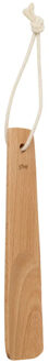 5five Schoenlepel - 16 cm - bamboe - bruin - met touw - instaphulp - schoenen