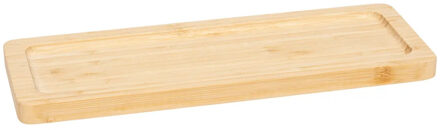 5five Serveerplankje voor hapjes/fingerfood? - 30 x 11 cm - bamboe hout - borrelplank - tapasplank
