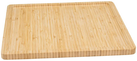 5five Serveerplankje voor hapjes/fingerfood? - 30 x 30 cm - bamboe hout - borrelplank - tapasplank