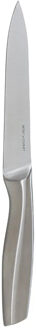 5five snijmes/fruit/groente mes Precision - 1x stuks - RVS - zilver - 24 cm