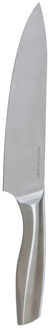 5five snijmes/keukenmes/vleesmes Precision - 1x stuks - RVS - zilver - 34 cm