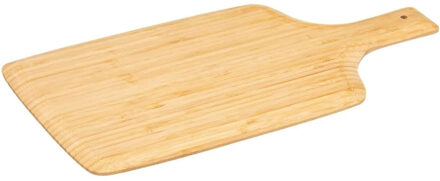 5five Snijplank met handvat 28 x 20 cm van bamboe hout - Snijplanken Bruin