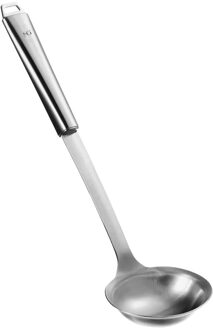 5five Soep/saus opscheplepel - zilver - RVS - 32 cm - Keukengerei - Robuust/duurzaam - Keukengerei Zilverkleurig