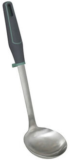 5five Soep/saus opscheplepel - zilver - RVS - 34 cm - Keukengerei - Robuust/duurzaam