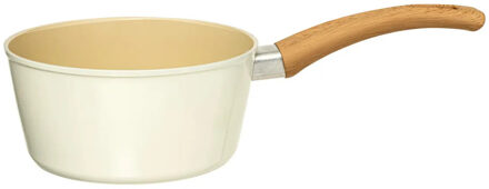 5five Steelpan Harmony - Alle warmtebronnen - Beige - Dia 16 cm - handvat bakeliet - aluminium