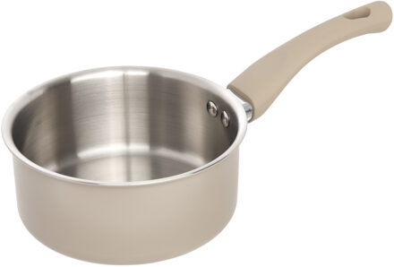 5five steelpan Paris - D16 cm - RVS - aluminium - beige/zilver - pannen