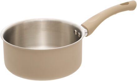 5five steelpan Paris - D18 cm - RVS - aluminium - beige/zilver - pannen