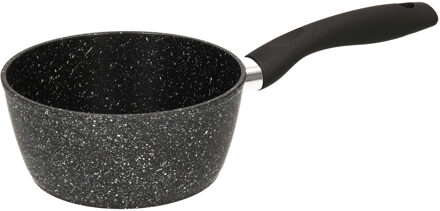 5five Steelpan/sauspan - Alle kookplaten geschikt - zwart - dia 16 cm