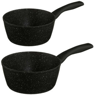 5five Steelpannen - Alle warmtebronnen - Set 2x - Dia 18 en 20 cm - Aluminium