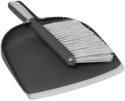 5five Stoffer en blik grijs 32 x 23 cm van kunststof