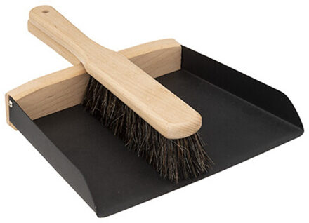 5five Stoffer en blik - metaal/hout - 30 x 24 cm - Een schoonmaak topper