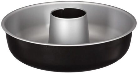 5five Taarten bakken bakvorm/bakgerei Backery Pro - metaal - met anti-aanbak laag - zwart - 25 cm